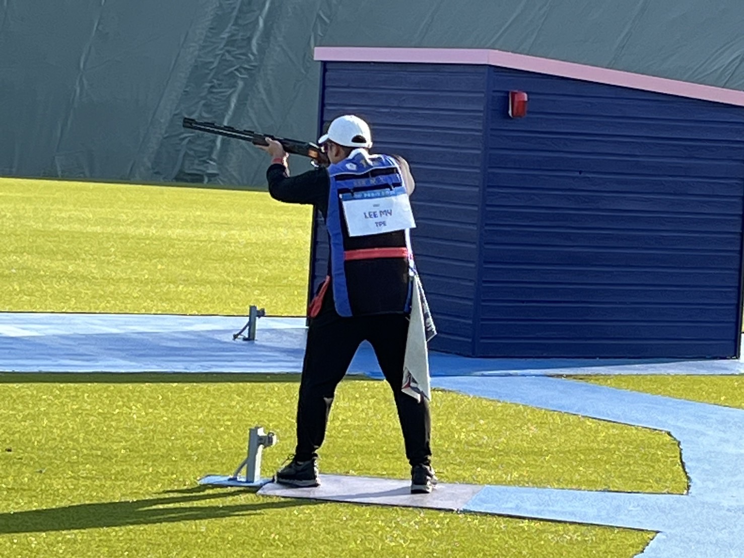 (圖)我國射擊選手李孟遠勇奪巴黎奧運定向飛靶銅牌。