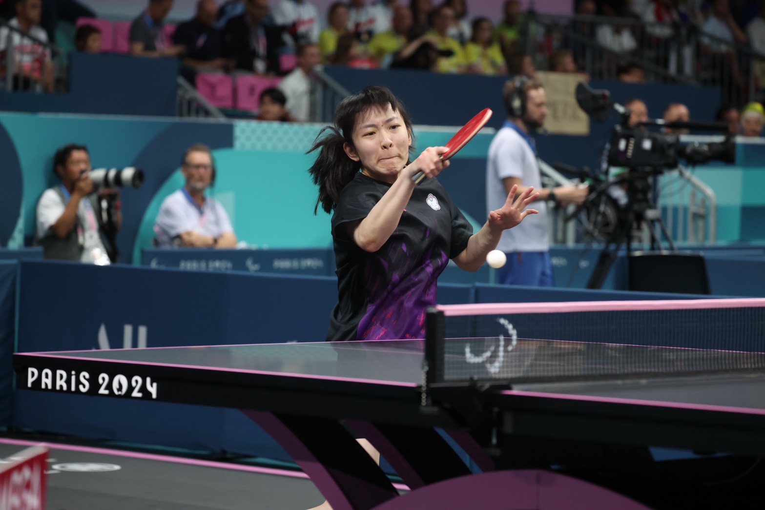 (圖)(附件照片5)1130903-1-巴黎帕運女單TT10級選手林姿妤不敵澳洲選手，止步8強。