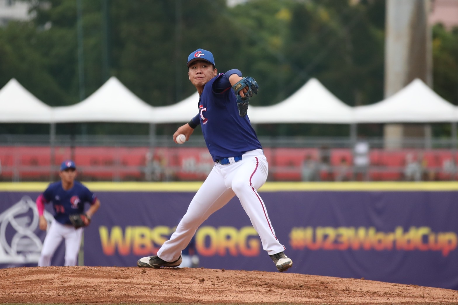 (圖)In the battle for third place in the 2022 WBSC U-23 Baseball World Cup, starting pitcher Lee Chen-hsun’s solid performance helped Taiwan to victory.