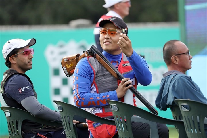 (圖)Yang Kun-pi took bronze at the ISSF World Championships Shotgun 2022 and, in doing so, qualified for the 2024 Paris Olympics, becoming the first athlete from Taiwan to qualify.