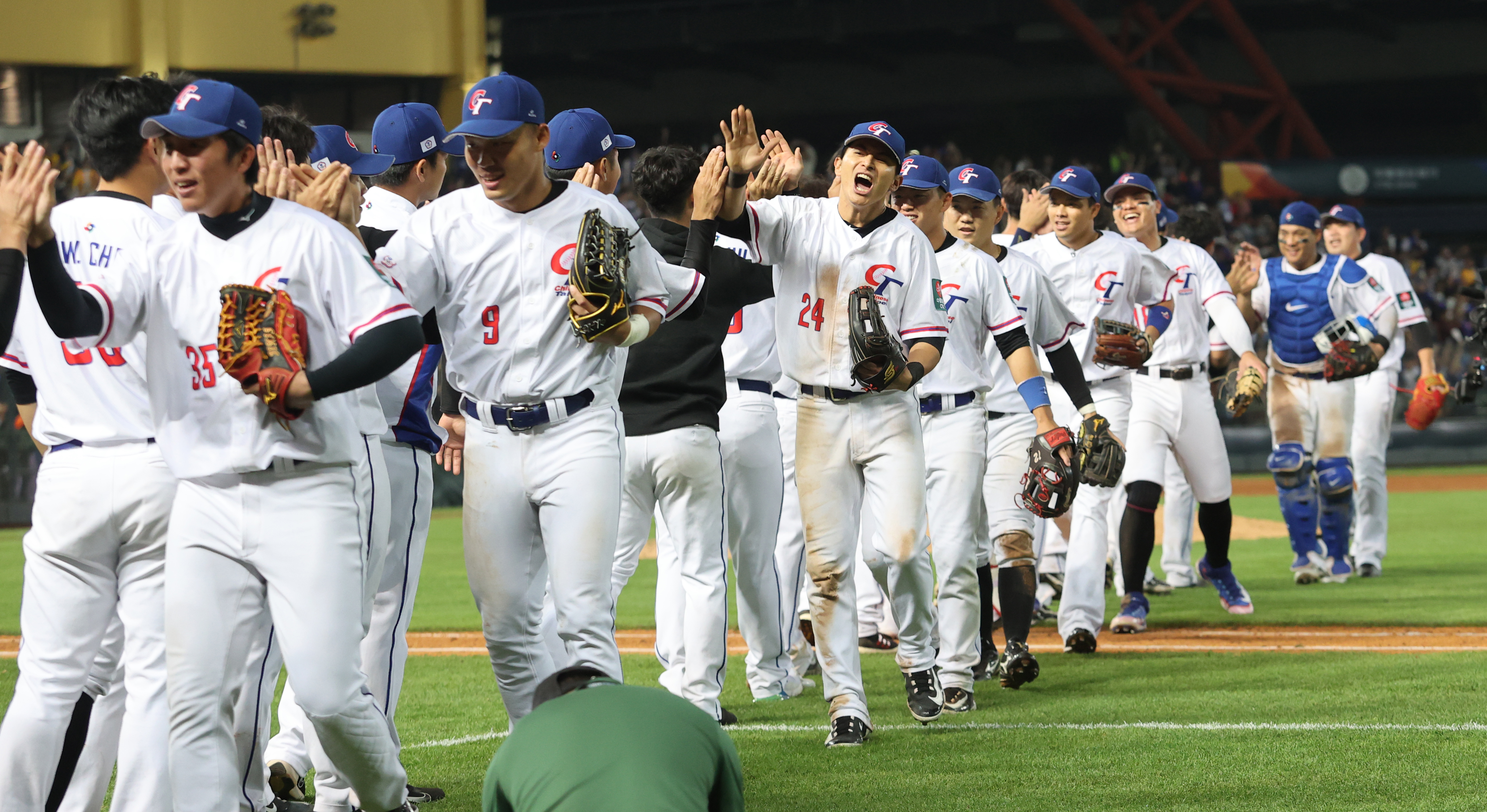 (圖)At the 2023 World Baseball Classic, Chinese Taipei beat Italy and The Netherlands in succession.