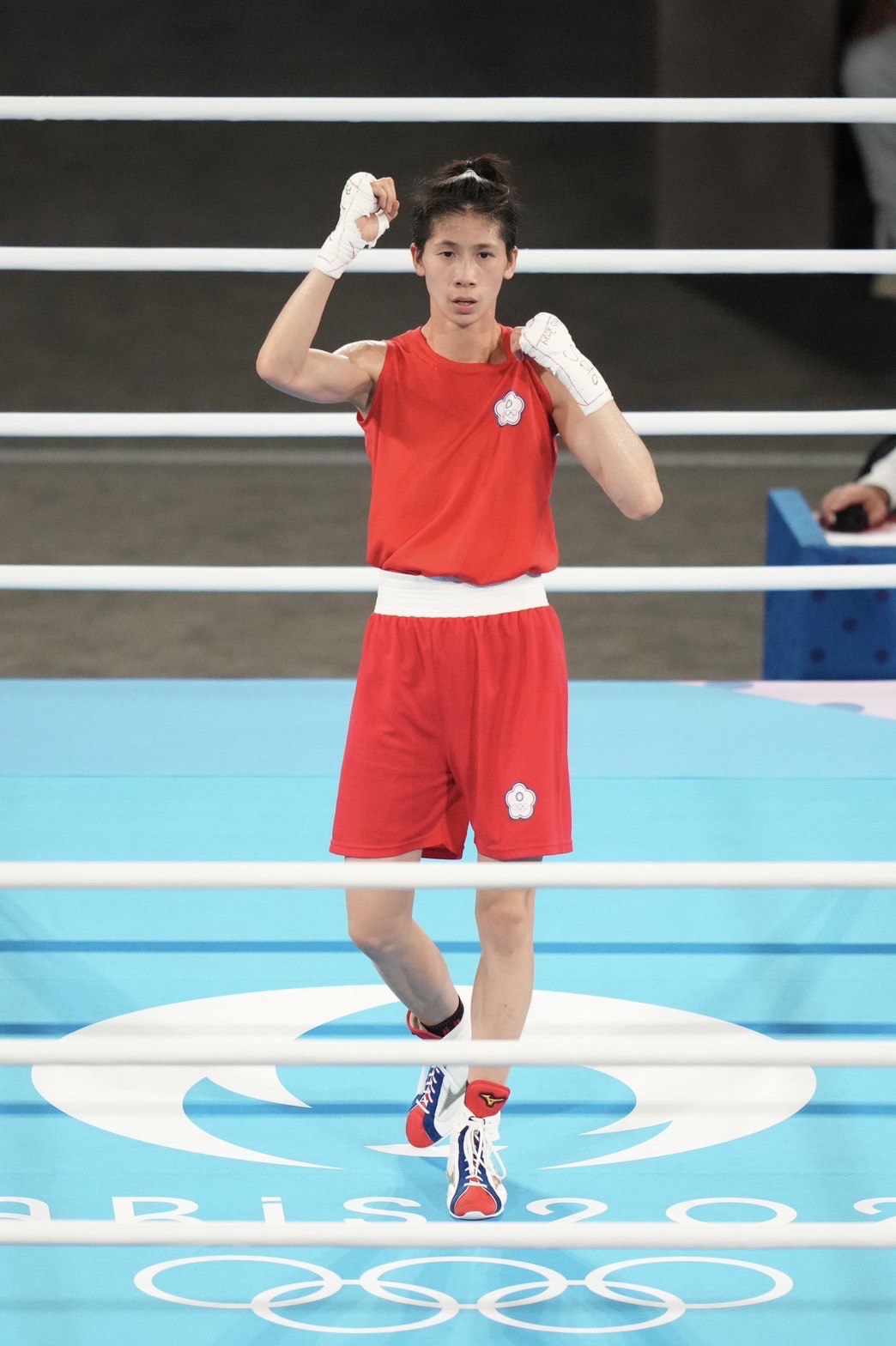 (圖)Taiwanese female boxer Lin Yu-ting won the Paris Olympic gold medal.