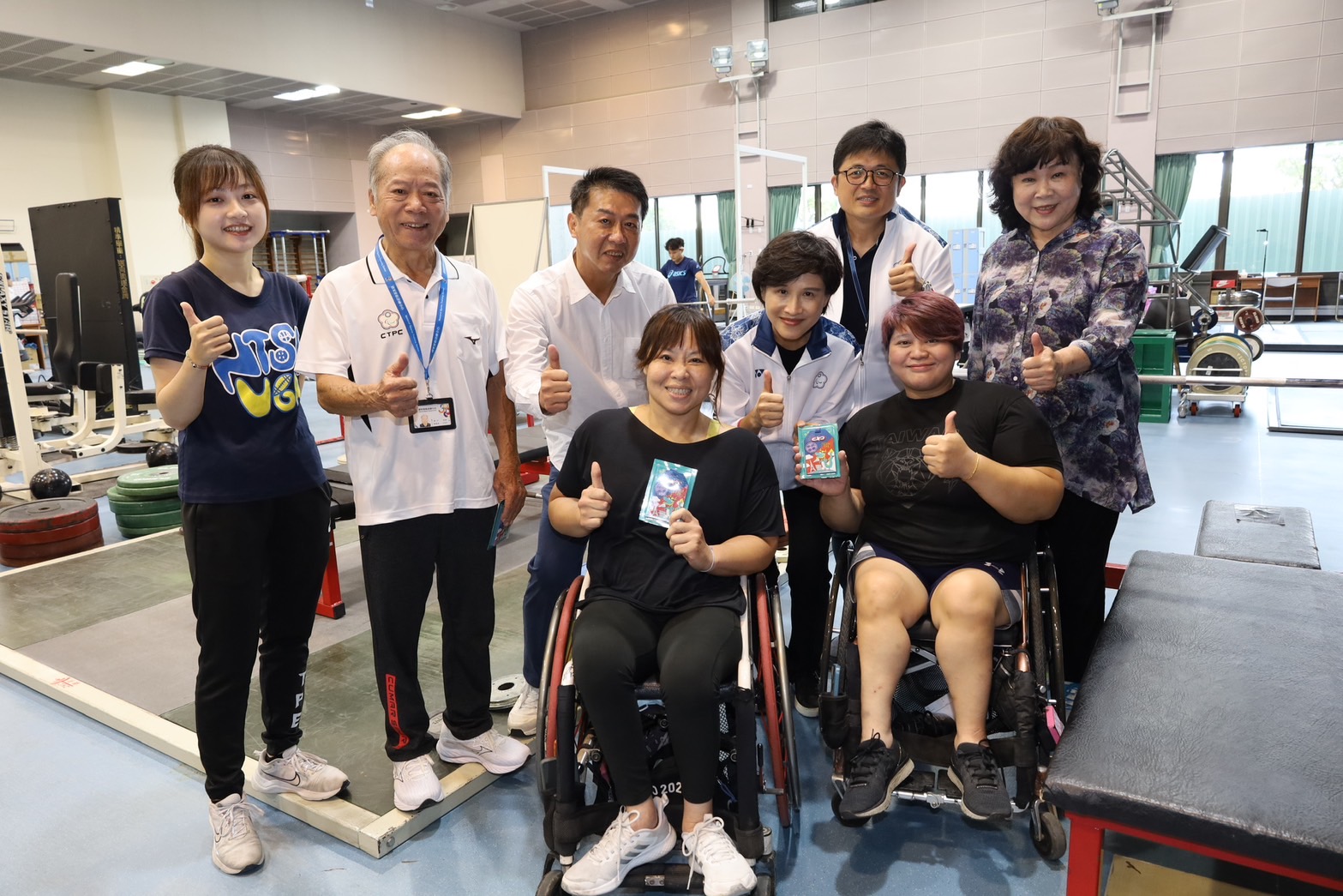 (圖)Vice Premier Cheng Li-chuin encouraged athletes and coaches preparing for the final phase of the Paris Paralympic Games to voice any needs they may have, assuring them that the government will provide strong support.