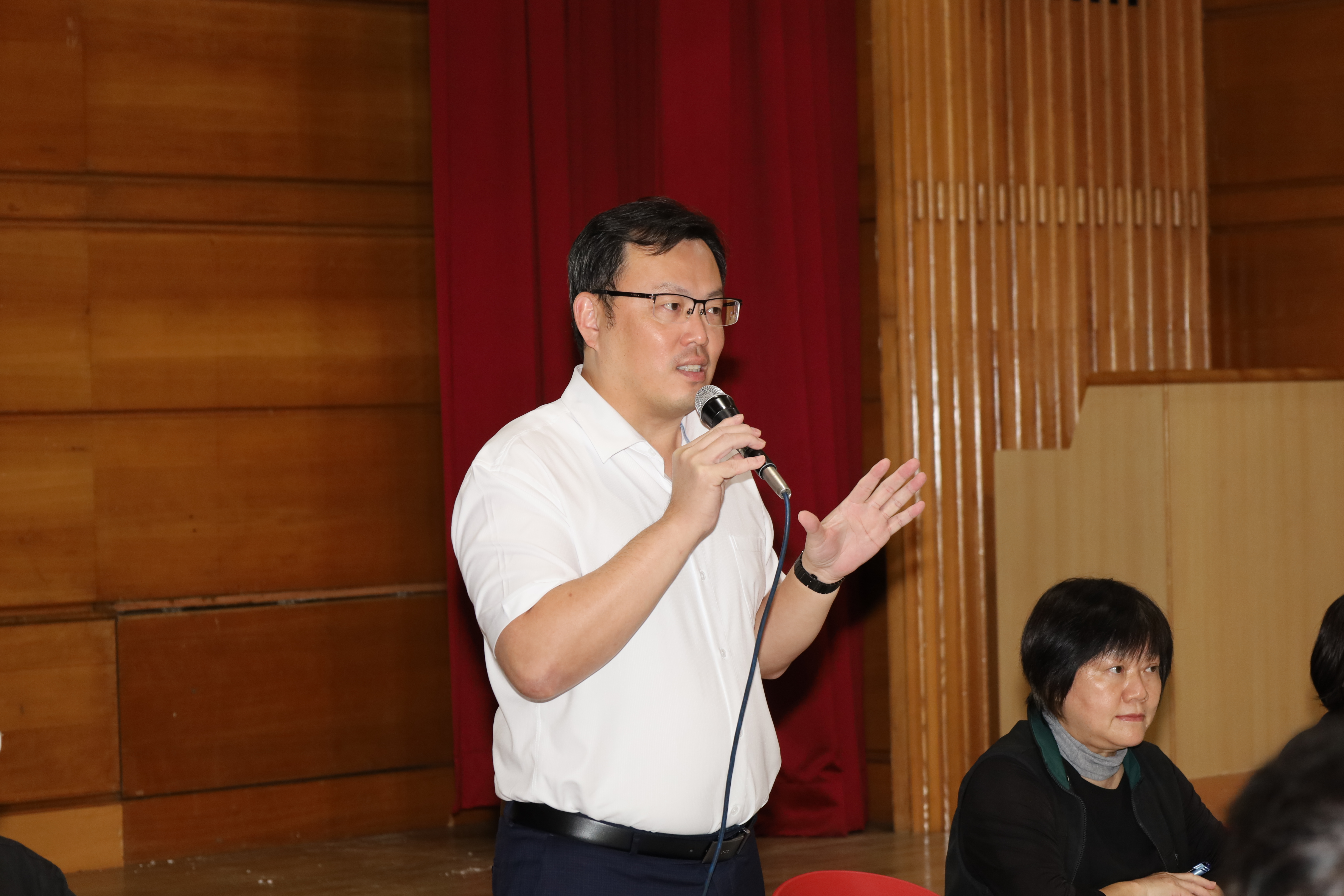 (圖)SA Director-General Cheng Shih-chung, personally stated that the establishment of the Ministry of Sports (tentative name) will benefit the development of sports groups to build consensus among sports groups on the future operation of the Ministry.