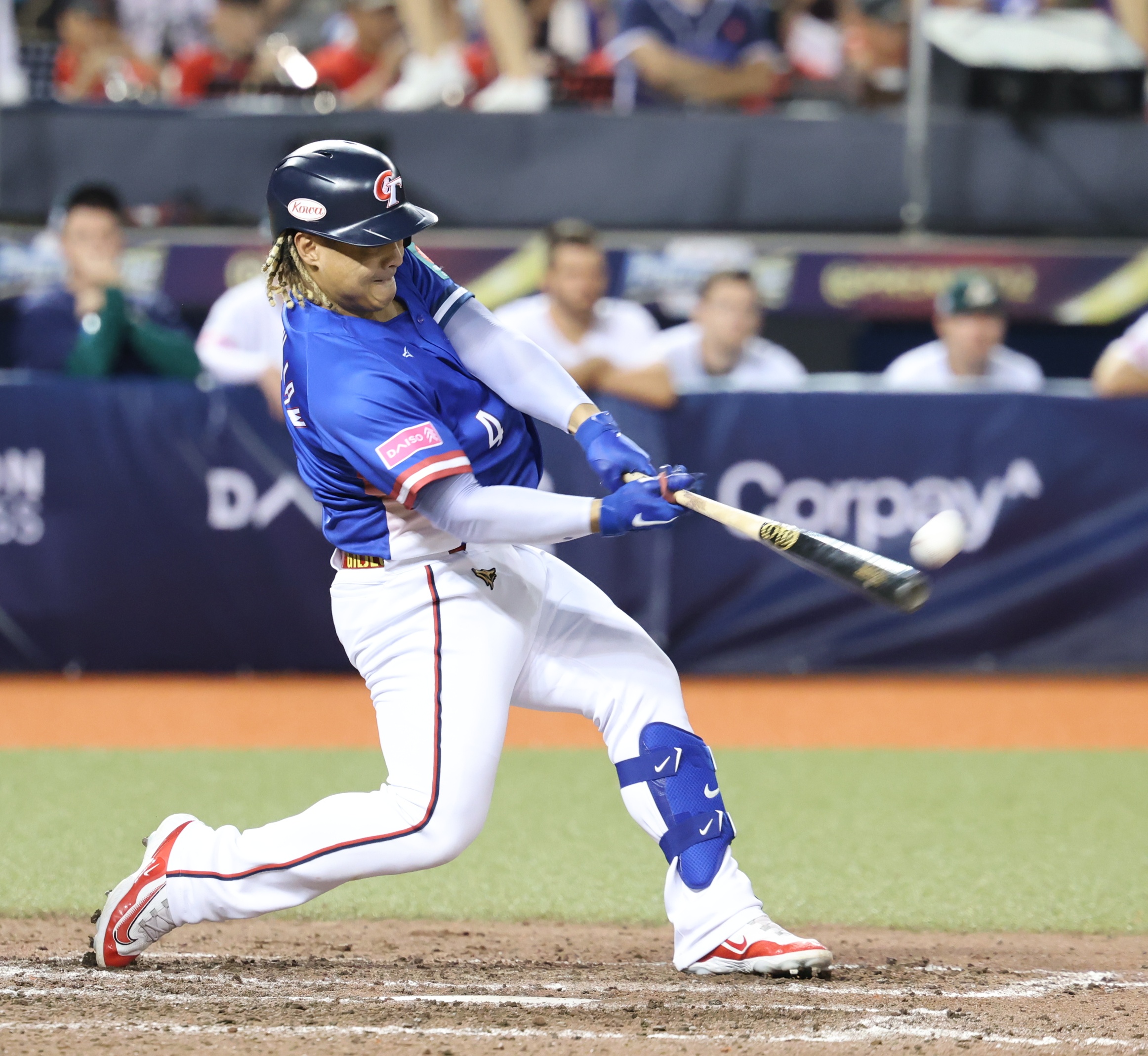 (圖)In the preliminary round match against Australia in Group B of the WBSC Premier 2024 12, Giljegiljaw hit a three-point home run to expand the lead.