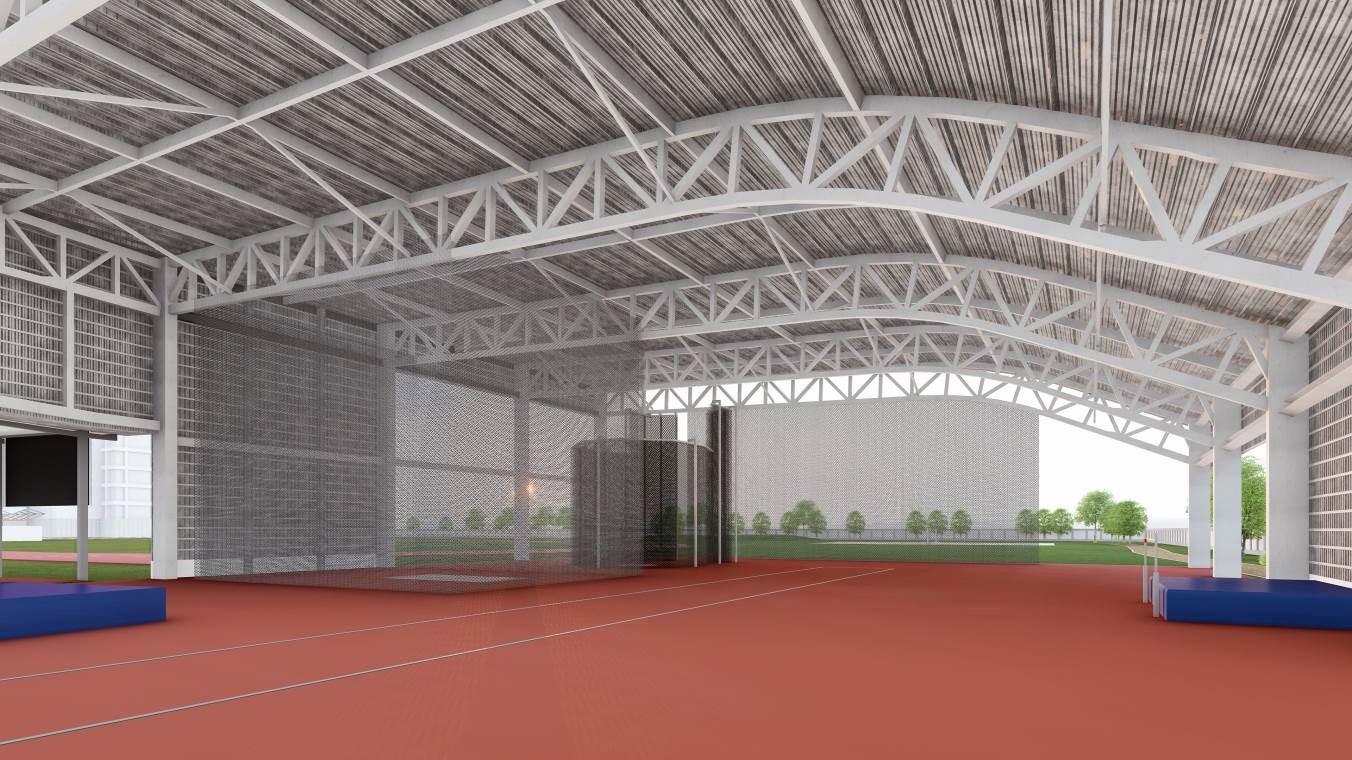 (圖)(附件照片3)1120407-1-Simulation diagram of the National Sports Training Center all-weather throwing field.