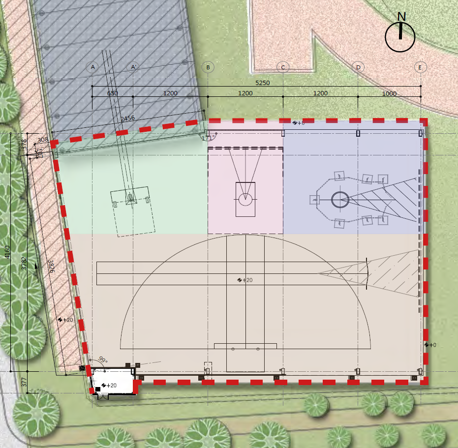 (圖)(附件照片4)1120407-1-Site plan of the National Sports Training Center all-weather throwing field(Pole vault field, shot put field, javelin field, high-jump field, hammer, discus field) .
