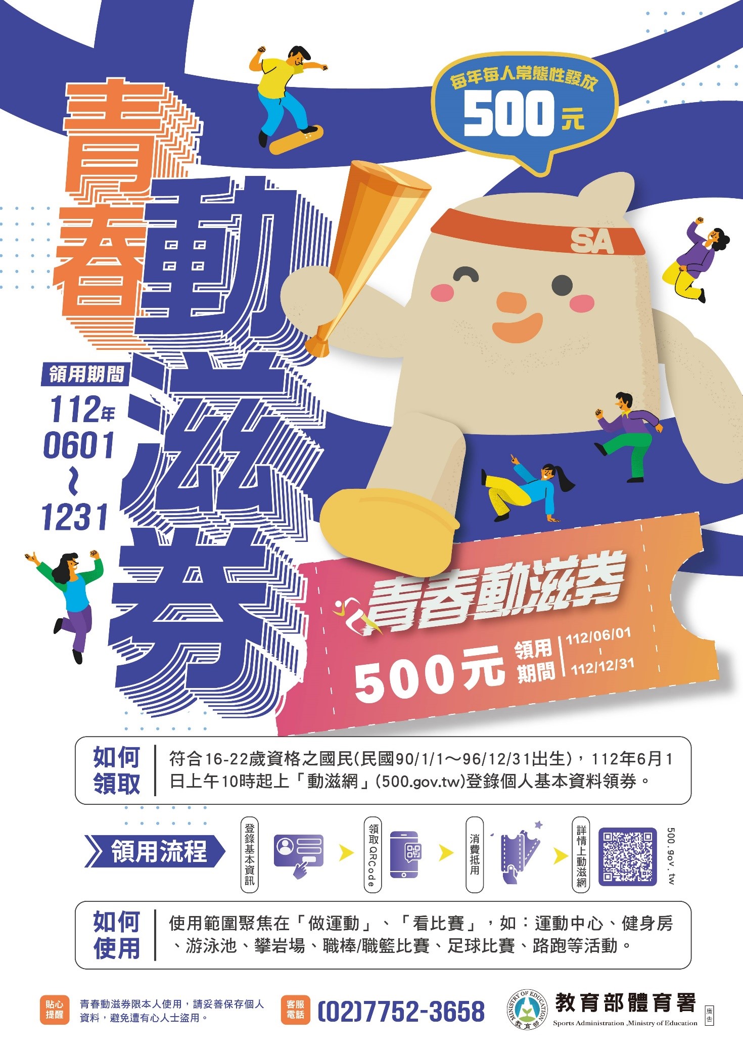 (圖)(附件照片1)1120714-1-Go to the Sports Voucher website (website 500.gov.tw) for more details.