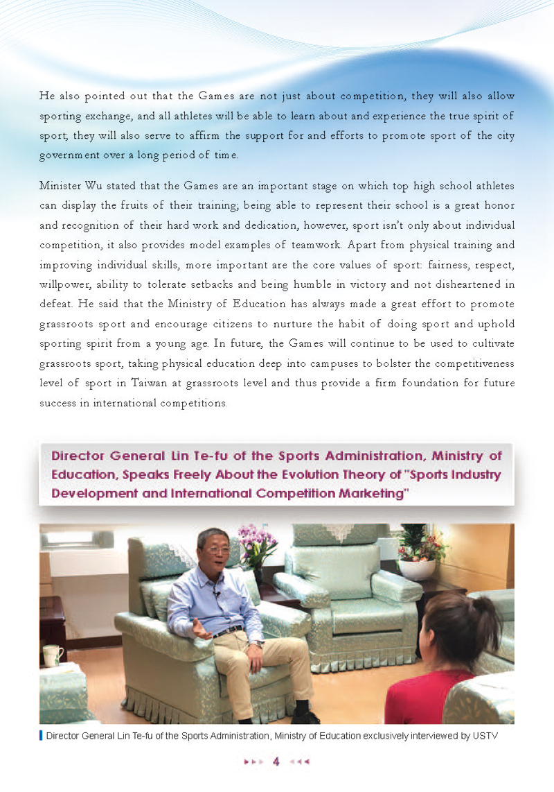 Sports Administration Newsletter #65 April 2018  P.4