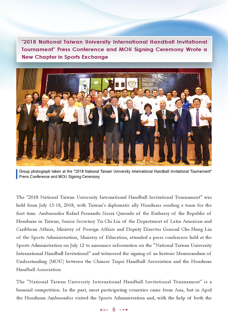 Sports Administration Newsletter 68 July 2018 p8