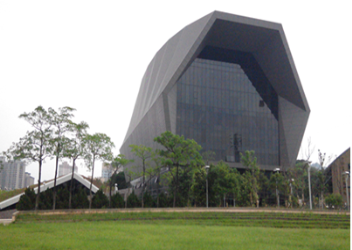 Caption: A look at the exteriors of the Chungho Civic Sports Center.